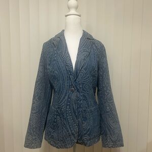Denim Paisley Women's Jacket
